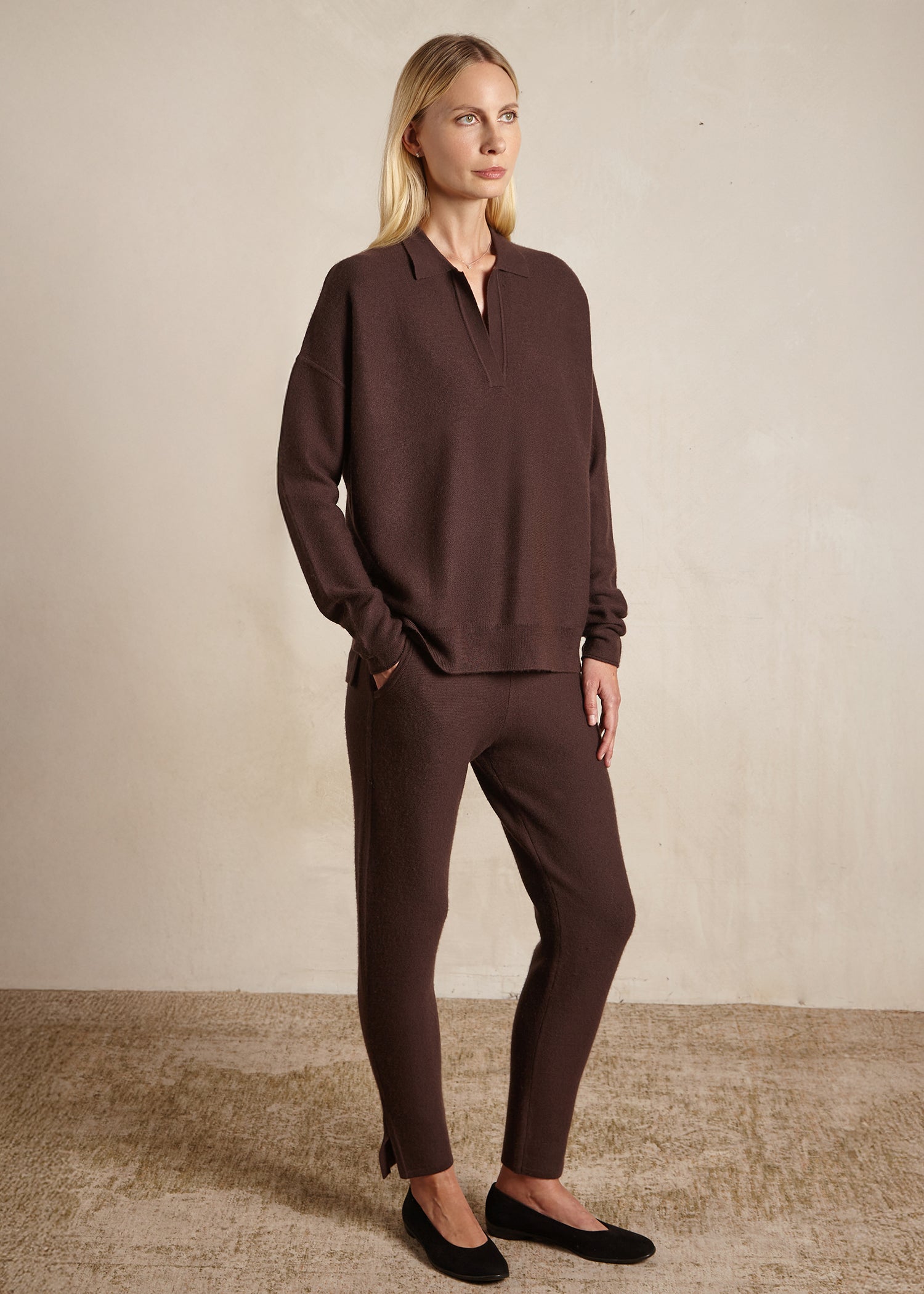 LUXE SLIM PANTS IN CASHWOOL