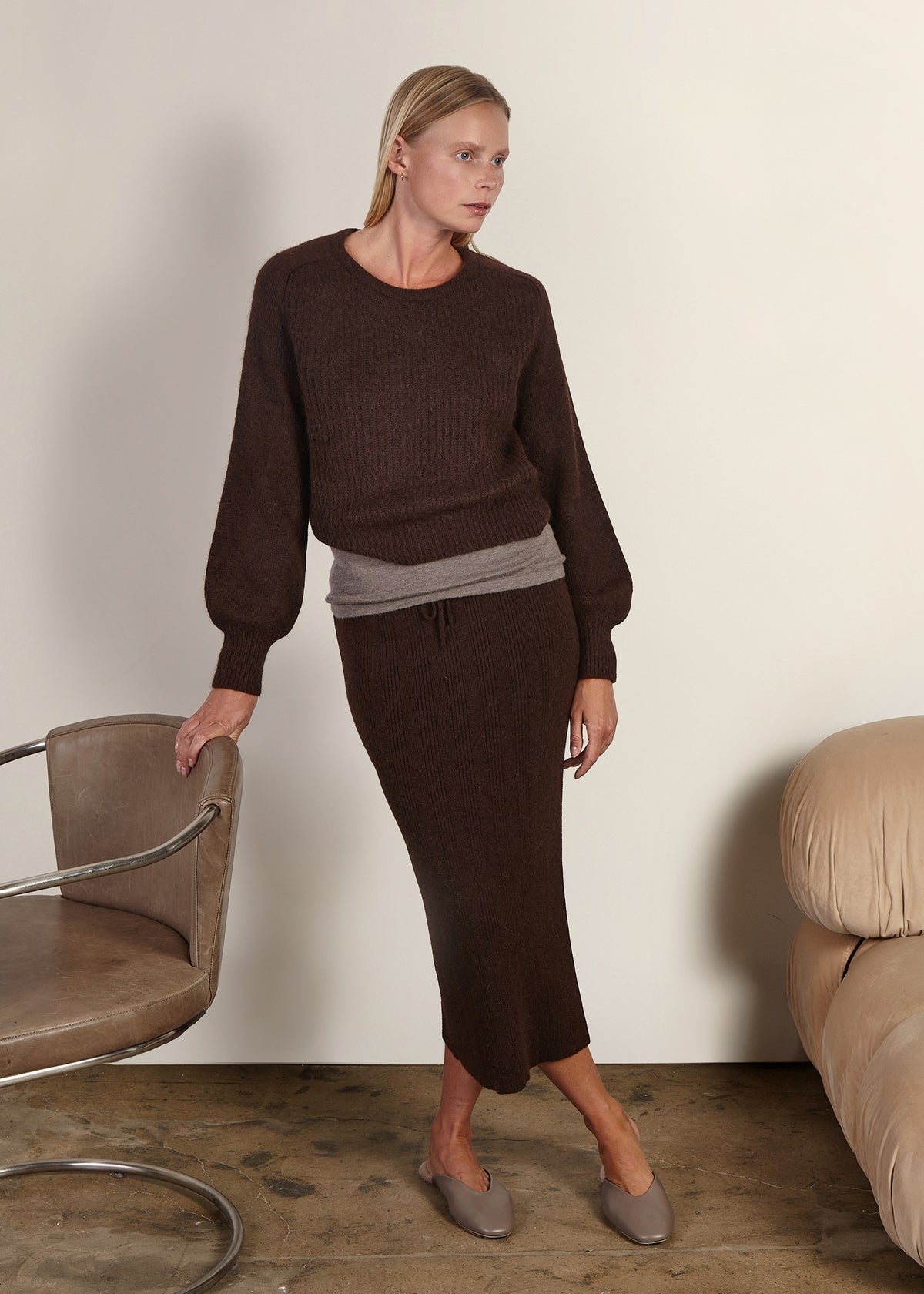 Rina blouson sleeve sweater