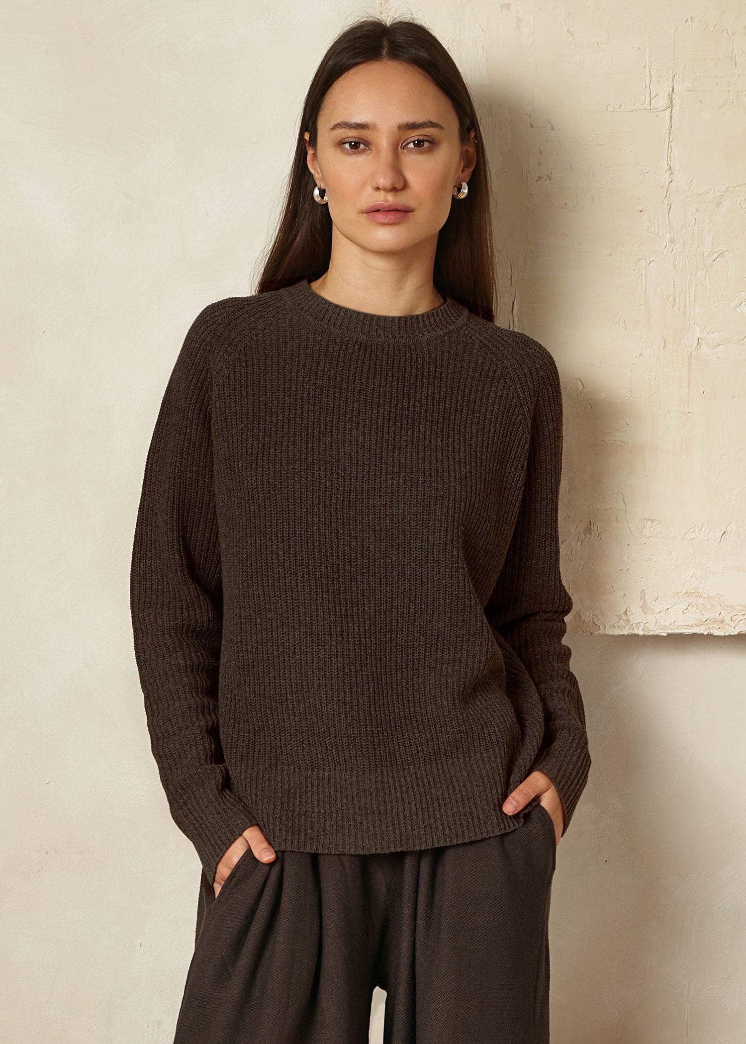 Romey Ribbed Crew