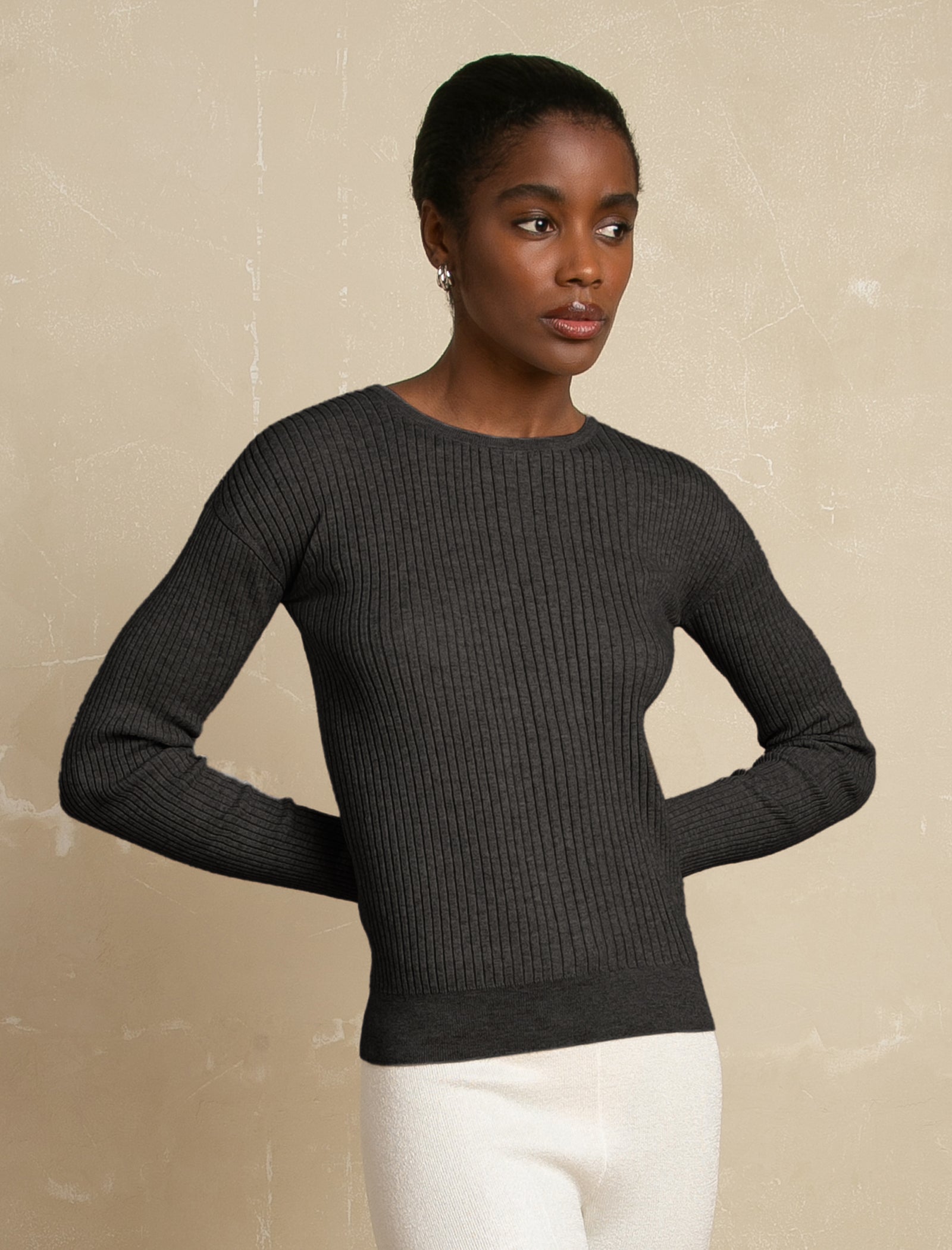 CLASSIC COTTON RIB CREW