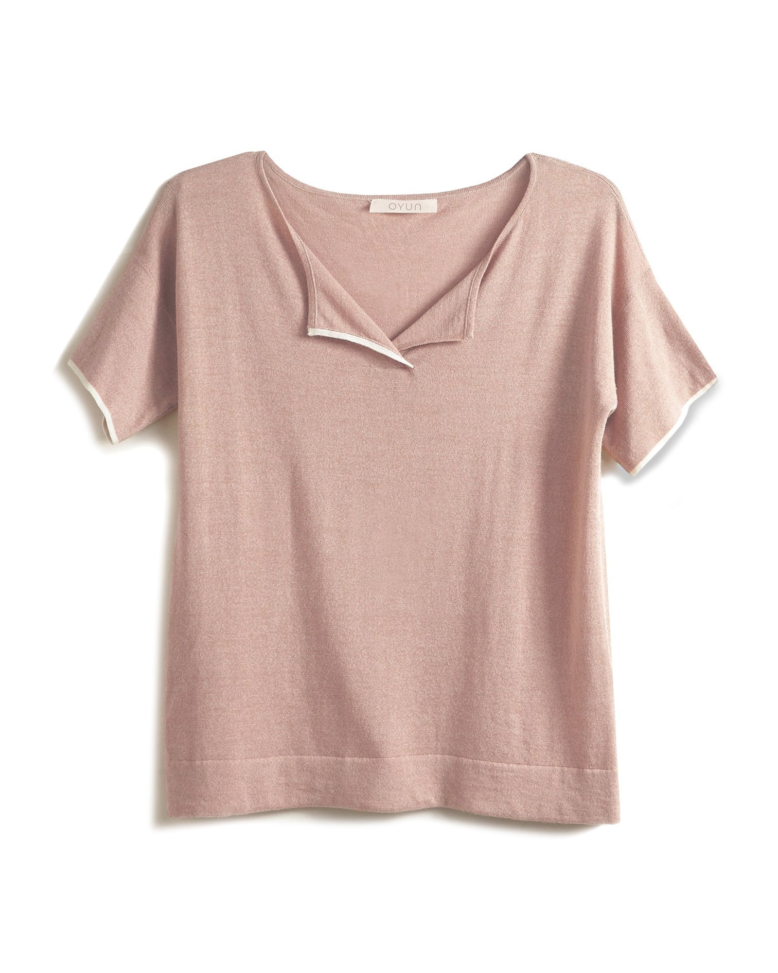 SPLIT NECK TEE