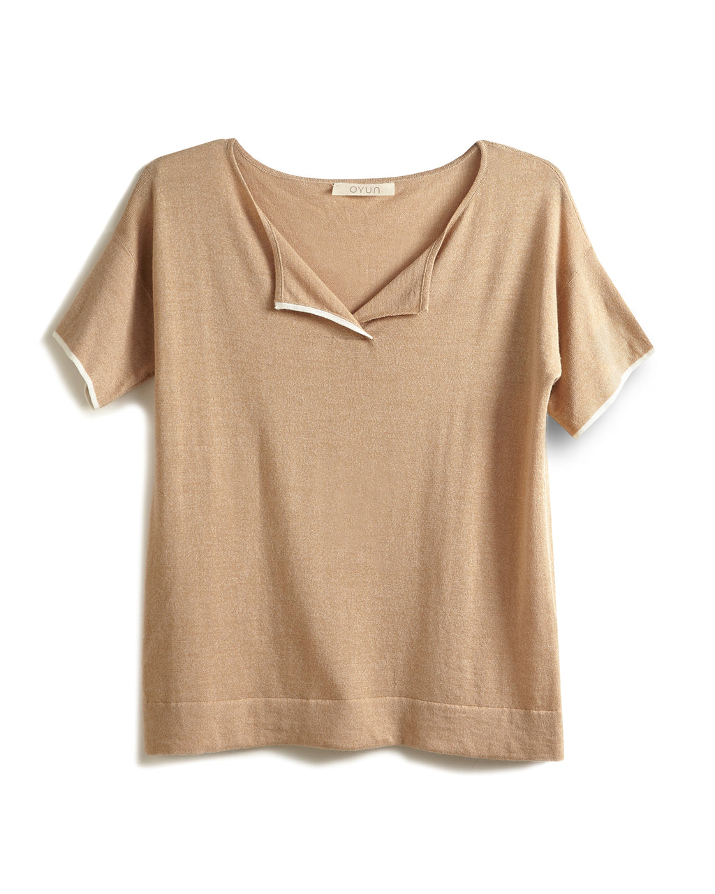 SPLIT NECK TEE