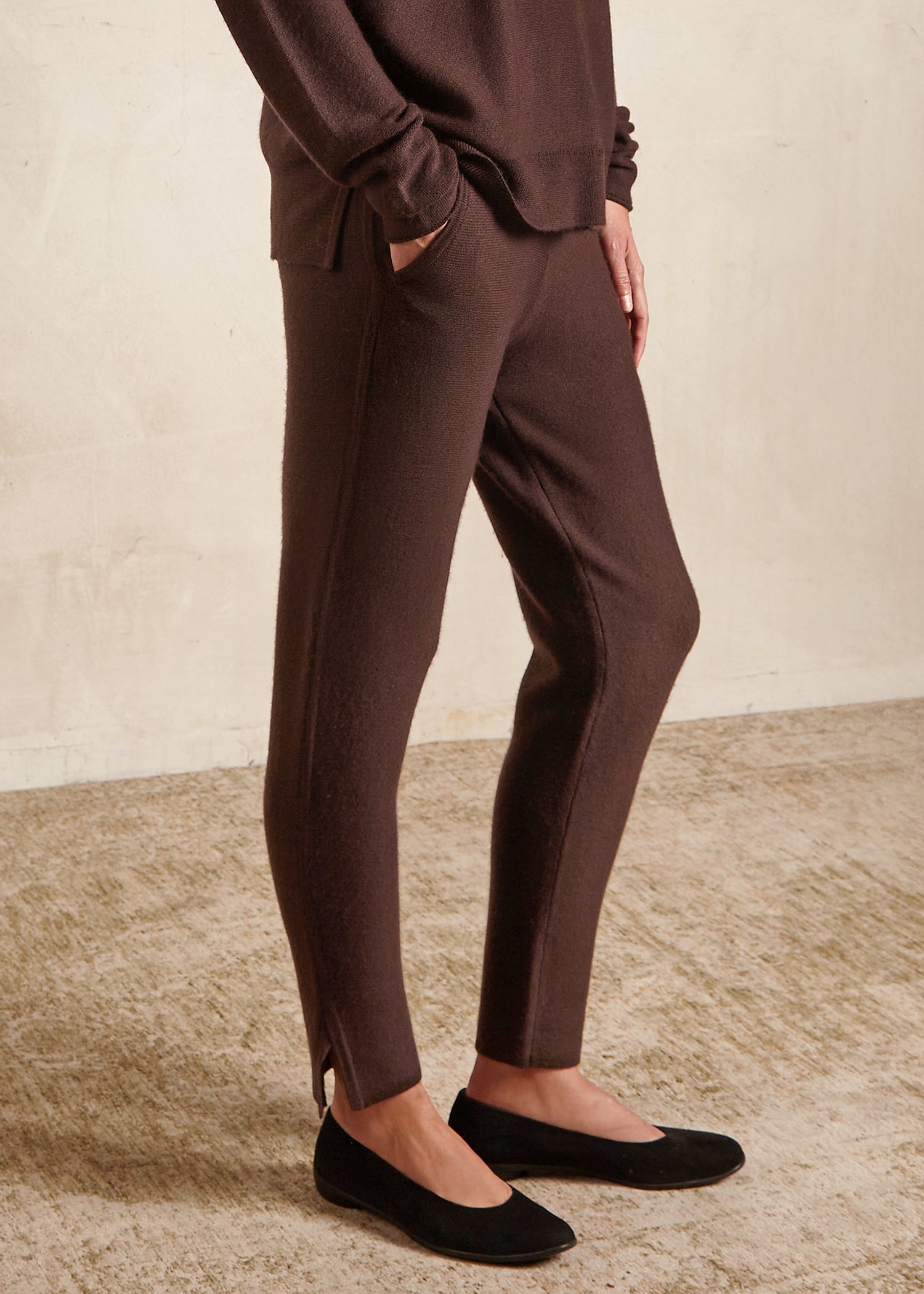 LUXE SLIM PANTS IN CASHWOOL