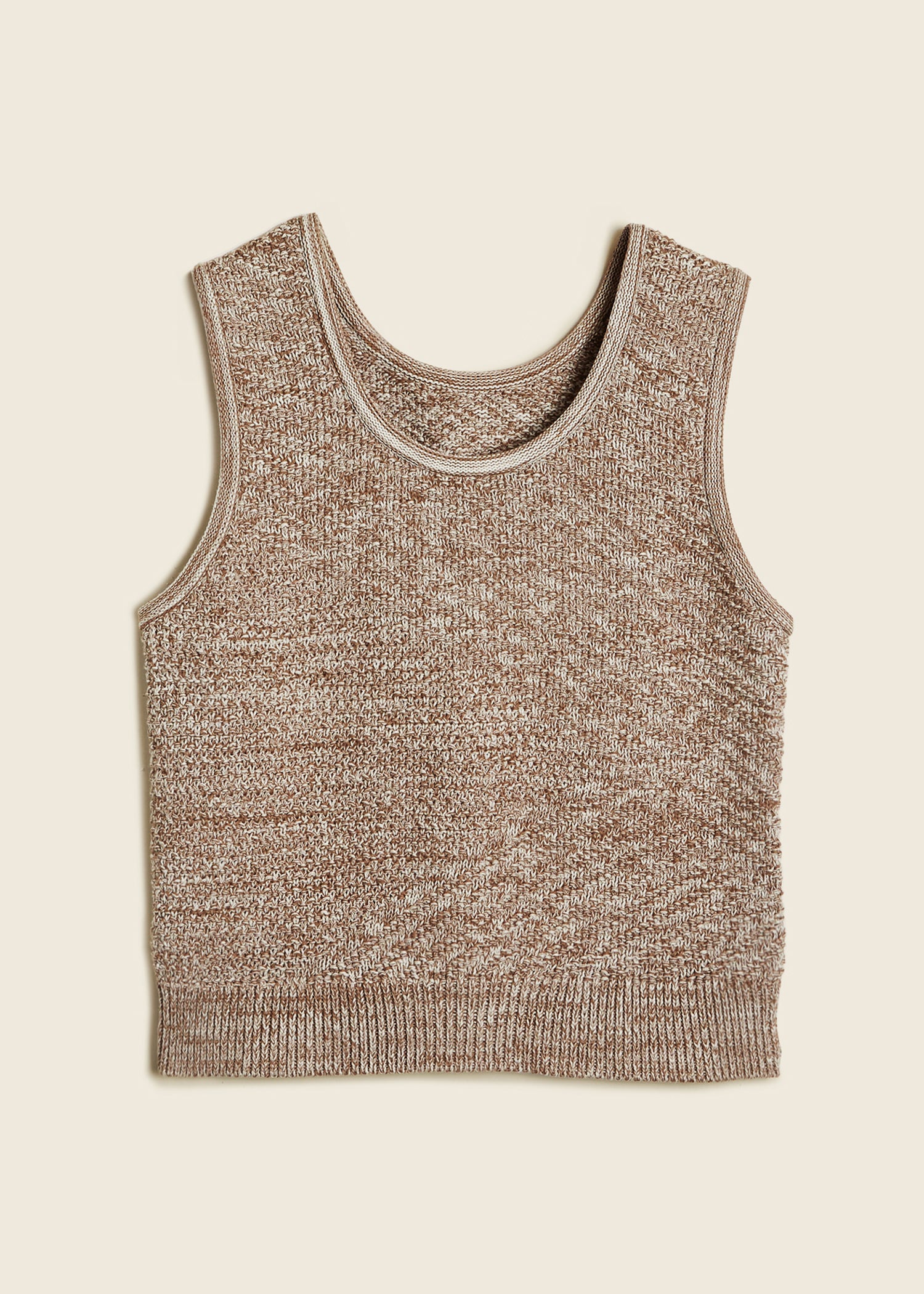 Angled Rib Crochet Vest