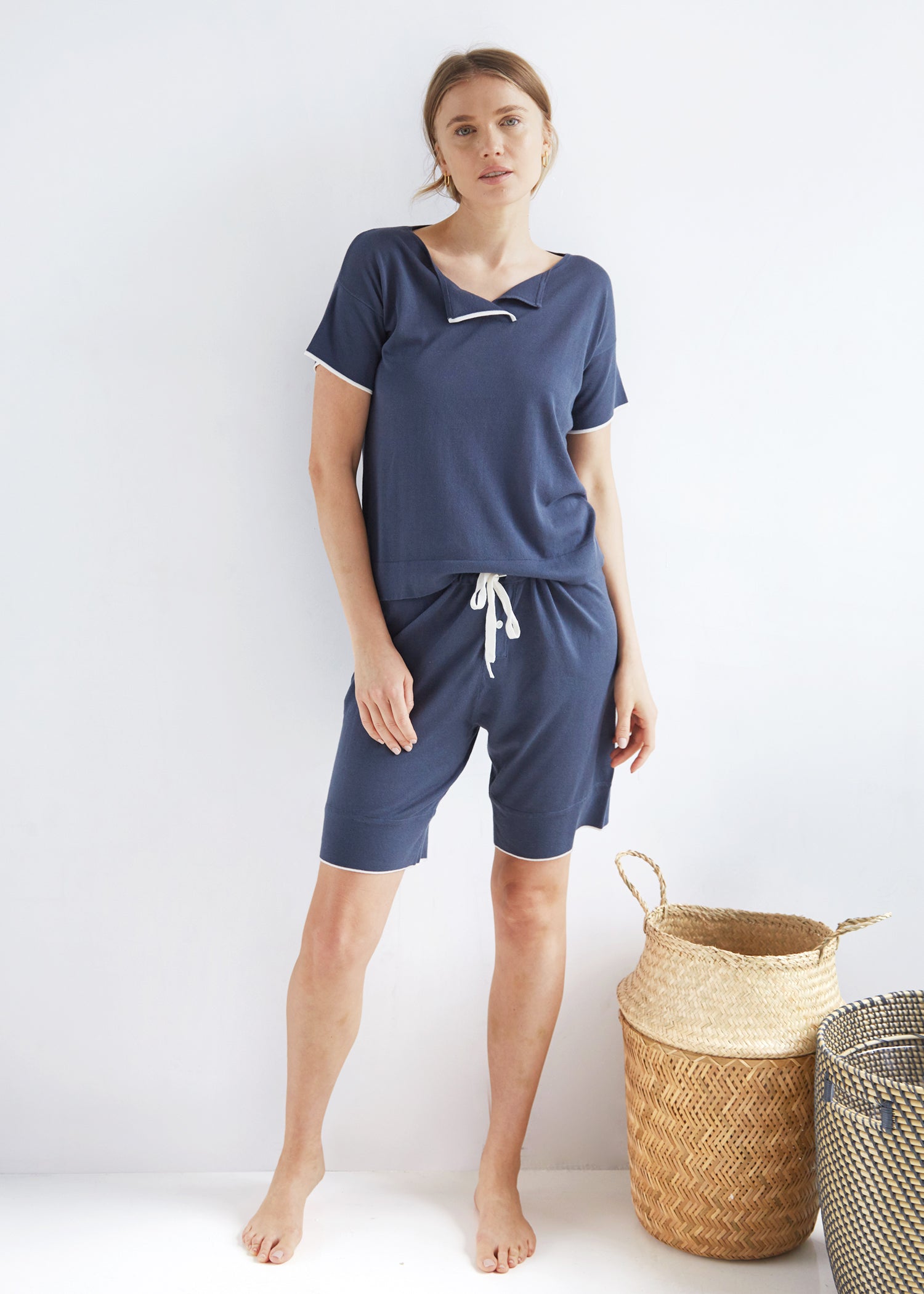 TIE WAIST Sleep Shorts